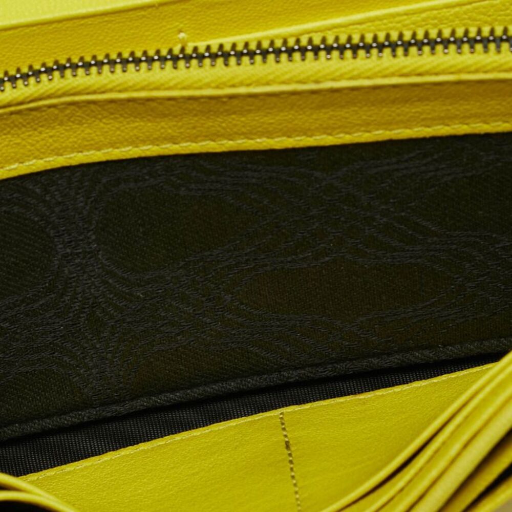 Proenza Schouler Ps1 Lime Yellow Leather Continental Wallet - Picture 2 of 7